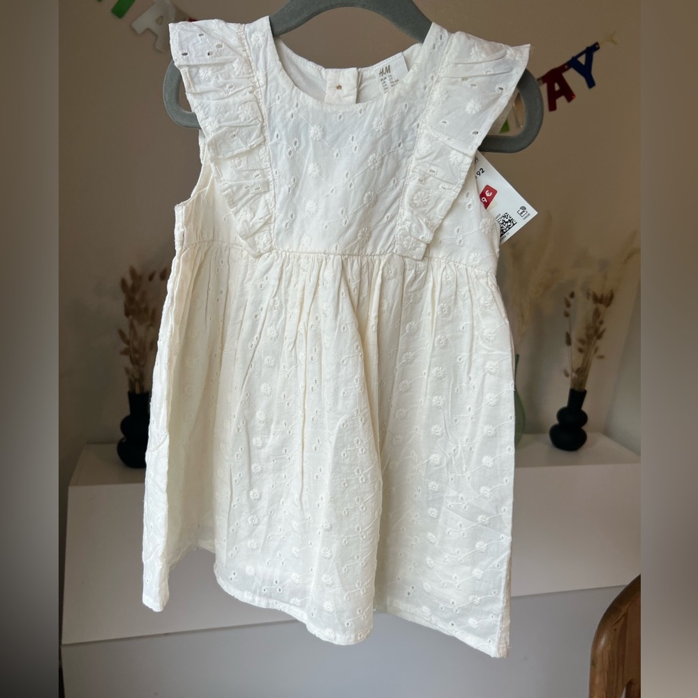 H&M white dress NWT